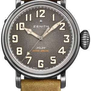 Zenith Herrklocka 11.1940.679-91.C807 Pilot Grå/Gummi Ø40 mm