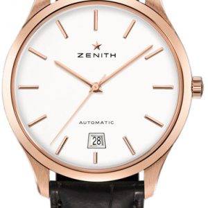 Zenith Herrklocka 18.2020.3001-01.C498 Captain Silverfärgad/Läder