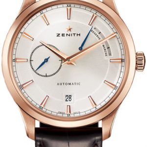 Zenith Herrklocka 18.2121.685-01.C498 Captain Silverfärgad/Läder