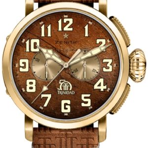 Zenith Herrklocka 30.2430.4069-78.C811 Pilot Brun/Gummi Ø45 mm