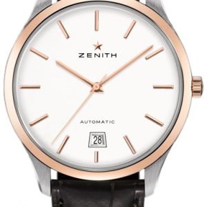 Zenith Herrklocka 51.2020.3001-01.C498 Captain Silverfärgad/Läder