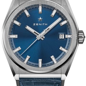 Zenith Herrklocka 95.9000.670-51.R584 Defy Classic Blå/Gummi Ø41 mm