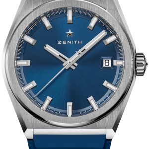 Zenith Herrklocka 95.9000.670-51.R790 Defy Classic Blå/Gummi Ø41 mm