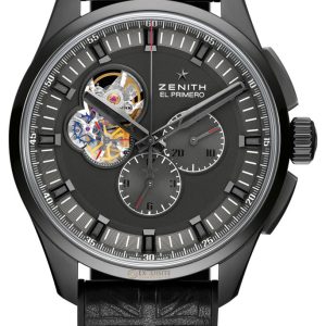 Zenith Herrklocka 96.2260.4061-21.R575 El Primero Svart/Gummi Ø42 mm