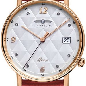 Zeppelin Damklocka 7443-1N Grace Silverfärgad/Textil Ø36 mm