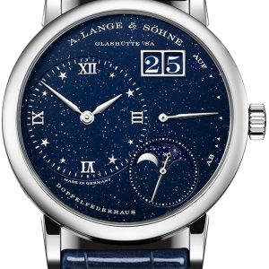 A. Lange & Söhne Damklocka 182.086 Lange 1 Blå/Läder Ø36.8 mm