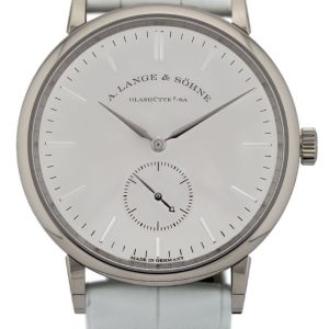 A. Lange & Söhne Herrklocka 219.047 Saxonia Vit/Läder Ø37 mm