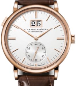 A. Lange & Söhne Herrklocka 381.043 Saxonia Silverfärgad/Läder