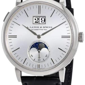 A. Lange & Söhne Herrklocka 384.026 Saxonia Silverfärgad/Läder