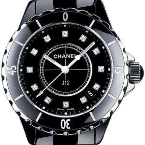 Chanel Damklocka H1625 J12 Svart/Keramik Ø33 mm