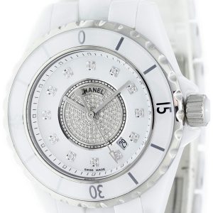 Chanel Damklocka H2123 J12 Vit/Keramik Ø33 mm