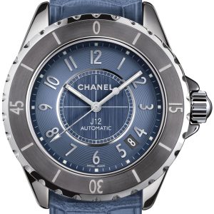 Chanel Damklocka H4338 J12 Blå/Stål Ø38 mm