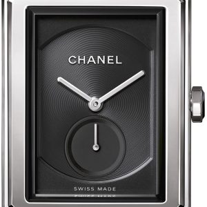 Chanel Damklocka H5319 Boy-Friend Svart/Läder Ø37 mm