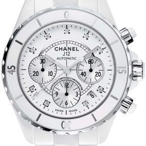 Chanel H2009 J12 Chronograph Vit/Keramik Ø41 mm