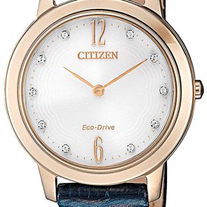 Citizen 99999 Damklocka EX1493-13A Vit/Läder Ø29.4 mm