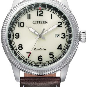 Citizen 99999 Herrklocka BM7480-13X Beige/Läder Ø42 mm