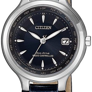 Citizen Damklocka EC1170-26L Blå/Läder Ø30 mm