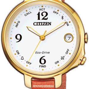 Citizen Damklocka EE4012-10A Elegance Vit/Läder Ø33 mm