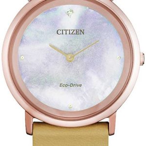 Citizen Damklocka EG7073-16Y Elegance Vit/Roséguldstonat stål Ø31