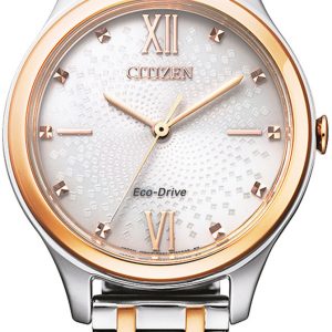 Citizen Damklocka EM0506-77A Vit/Roséguldstonat stål Ø32 mm