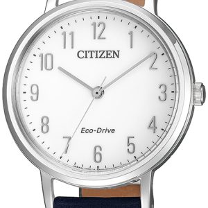 Citizen Damklocka EM0571-16A Eco Drive 180 Vit/Läder Ø30.2 mm