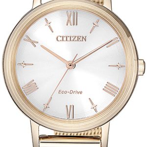 Citizen Damklocka EM0576-80A Eco Drive 180 Silverfärgad/Gulguldtonat