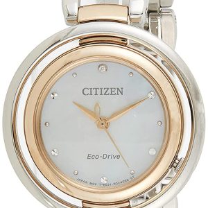 Citizen Damklocka EM0666-89D Diamond Vit/Roséguldstonat stål Ø31 mm