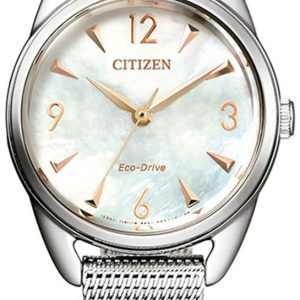 Citizen Damklocka EM0681-85Y Vit/Stål Ø32 mm