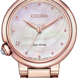 Citizen Damklocka EM0912-84Y Elegance Rosa/Roséguldstonat stål Ø30