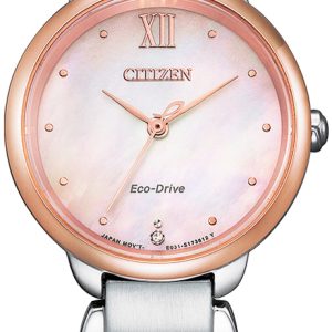 Citizen Damklocka EM0924-85Y Elegance Rosa/Roséguldstonat stål Ø28