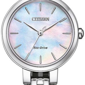 Citizen Damklocka EM0990-81Y Eco Drive Vit/Stål Ø28 mm