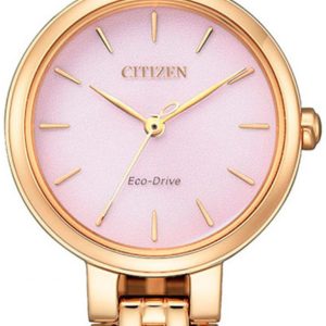 Citizen Damklocka EM0993-82X Eco Drive Rosa/Roséguldstonat stål