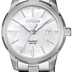 Citizen Damklocka EU6070-51D Elegance Vit/Stål Ø28 mm