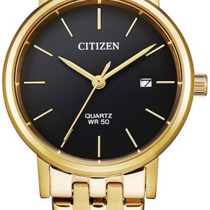 Citizen Damklocka EU6092-59E Svart/Gulguldtonat stål Ø28 mm