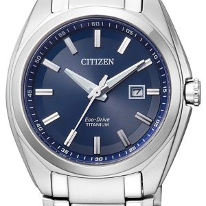 Citizen Damklocka EW2210-53L Titanium Blå/Titan Ø34 mm