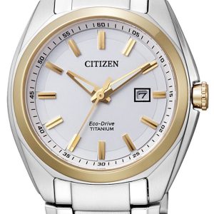 Citizen Damklocka EW2214-52A Titanium Vit/Titan Ø34 mm