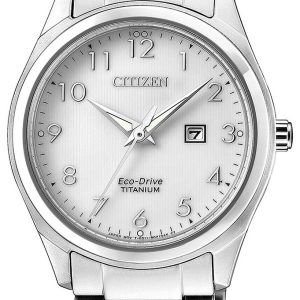 Citizen Damklocka EW2470-87A Vit/Titan Ø34 mm