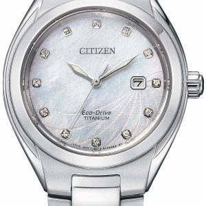 Citizen Damklocka EW2611-87D Titanium Vit/Titan Ø31 mm