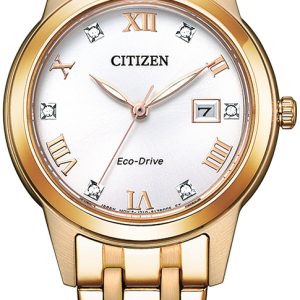 Citizen Damklocka FE1243-83A Elegance Vit/Roséguldstonat stål