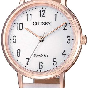 Citizen Eco Drive 180 Damklocka EM0579-14A Vit/Läder Ø30 mm