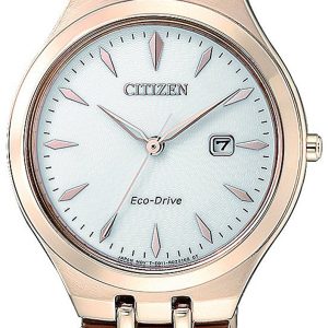 Citizen Elegance Damklocka EW2493-81B Silverfärgad/Roséguldstonat