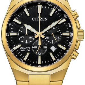 Citizen Herrklocka AN8173-51E Other Svart/Gulguldtonat stål Ø41 mm