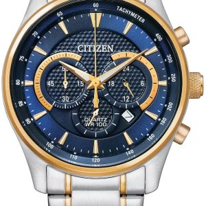 Citizen Herrklocka AN8194-51L Sport Blå/Gulguldtonat stål Ø42 mm