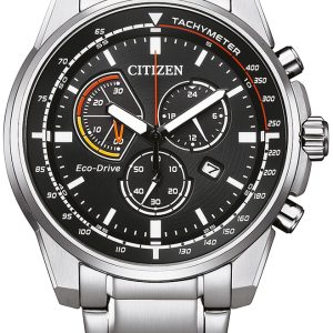 Citizen Herrklocka AT1190-87E Crono Svart/Stål Ø44 mm