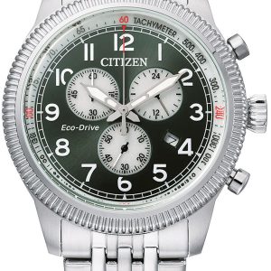 Citizen Herrklocka AT2460-89X Grön/Stål Ø43 mm