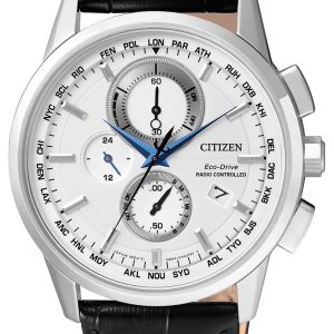 Citizen Herrklocka AT8110-11A Radio Controlled Vit/Läder Ø43 mm