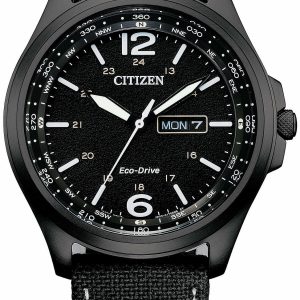 Citizen Herrklocka AW0115-11E Svart/Läder Ø44 mm