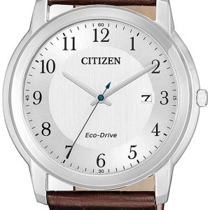 Citizen Herrklocka AW1211-12A Silverfärgad/Läder Ø42 mm