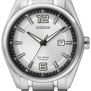 Citizen Herrklocka AW1240-57B Titanium Silverfärgad/Titan Ø42 mm