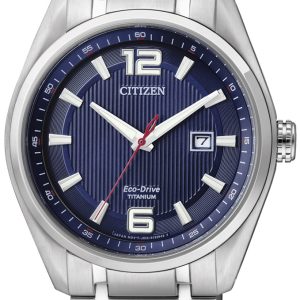 Citizen Herrklocka AW1240-57M Titanium Blå/Titan Ø42 mm